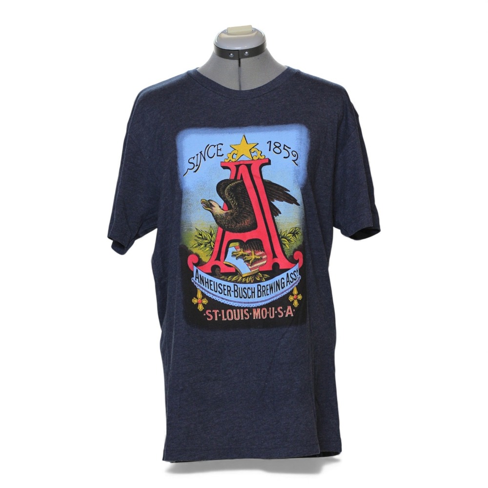 Anheuser Busch Brewing Assc St Louis MO USA T Shirt Mens‎ Large Graphic Tee